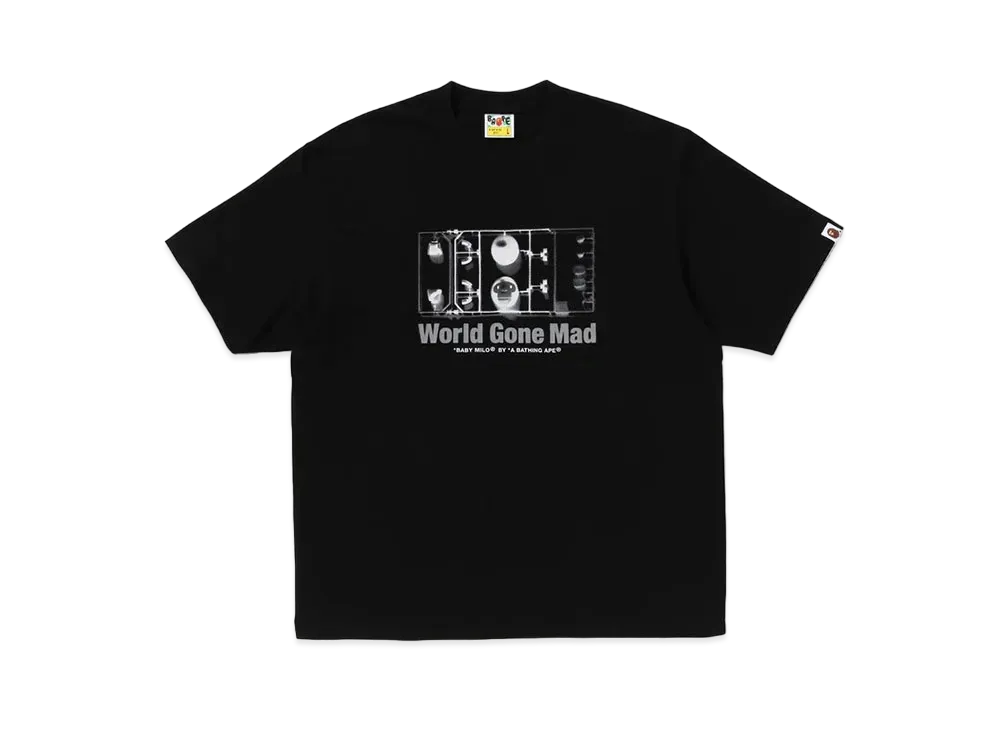 A BATHING APE Baby Milo Figure Relaxed Fit Tee "Black"