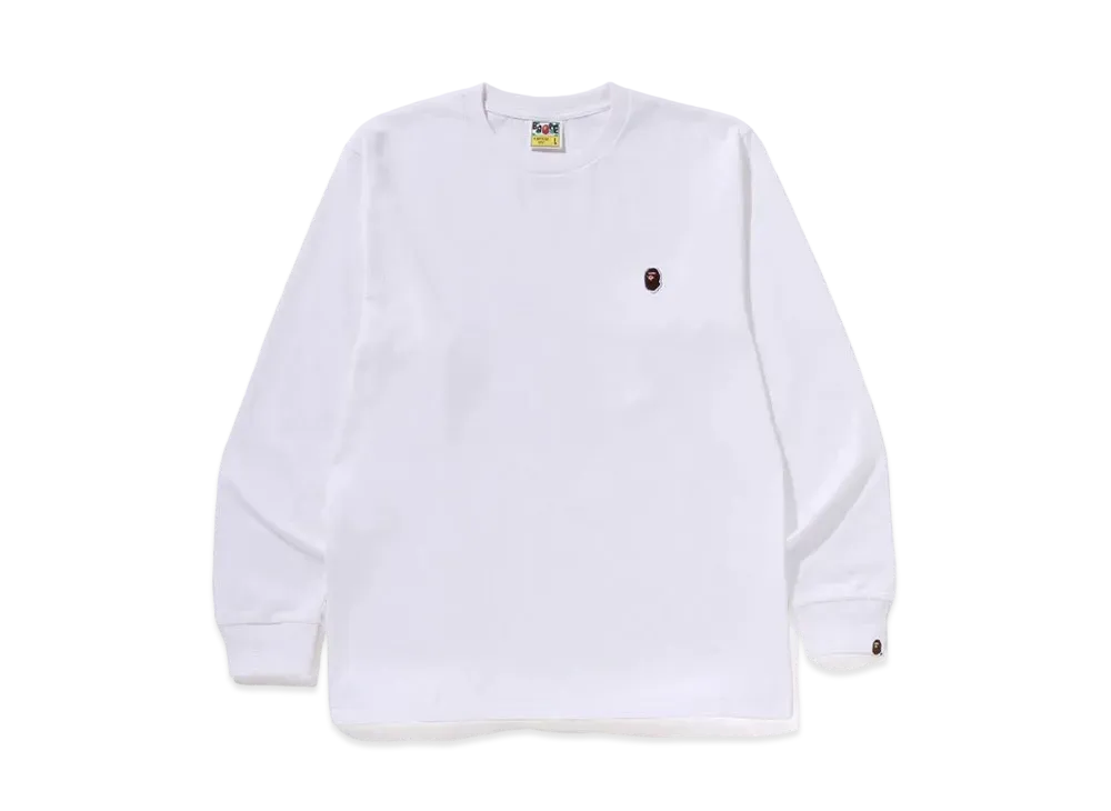 A BATHING APE One Point LS Tee "White"