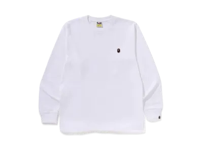 A BATHING APE One Point LS Tee "White"