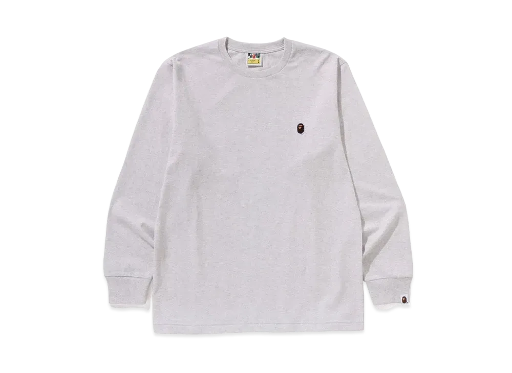 A BATHING APE One Point LS Tee "Gray"