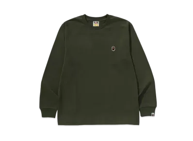A BATHING APE One Point LS Tee "Olive Drab"