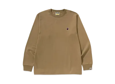 A BATHING APE One Point LS Tee "Beige"