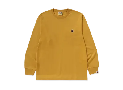 A BATHING APE One Point LS Tee "Yellow"