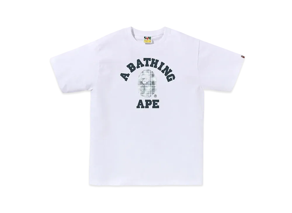 A BATHING APE College Tee "White"