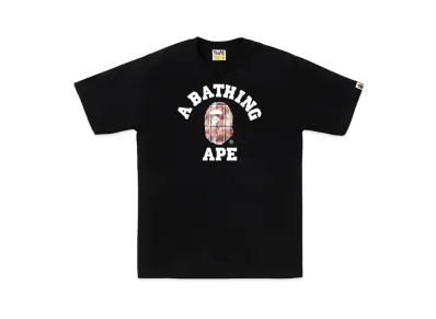 A BATHING APE College Tee "Black"