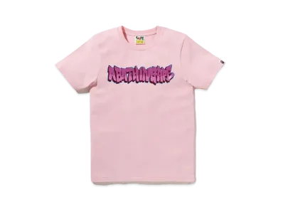 A BATHING APE Graffiti Tee "Pink"