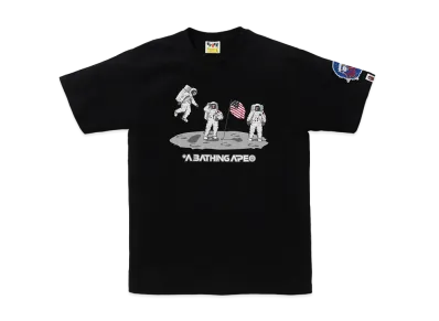 A BATHING APE Moon Landing Tee "Black"