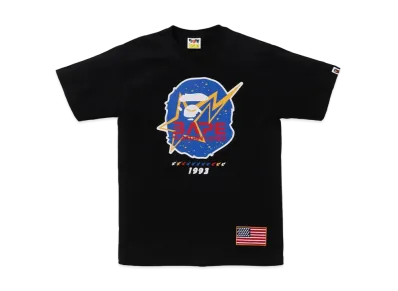 A BATHING APE Space Ape Head Tee "Black"