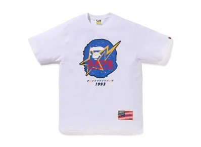 A BATHING APE Space Ape Head Tee "White"
