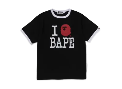 A BATHING APE I Love Bape Tee #1 "Black"
