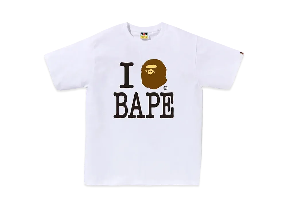 A BATHING APE I Love Bape Tee #2 "White"