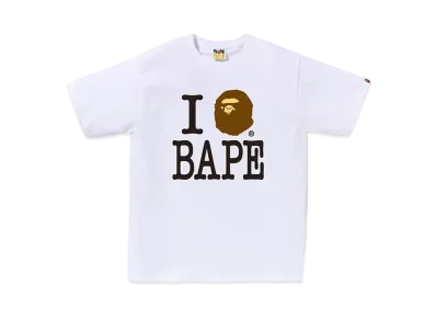 A BATHING APE I Love Bape Tee #2 "White"