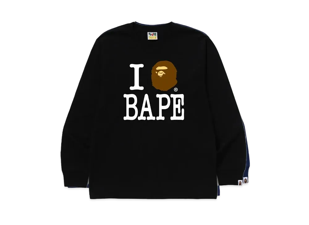 A BATHING APE I Love Bape LS Tee "Black"