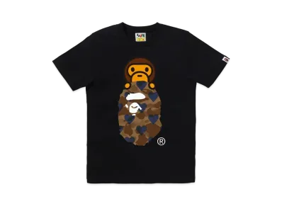 A BATHING APE I Love Bape Milo On Ape Head Tee "Black/Brown"