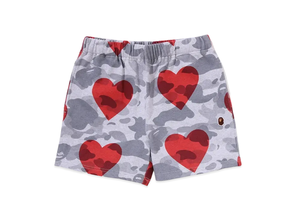 A BATHING APE I Love Bape Sweat Shorts "Gray"