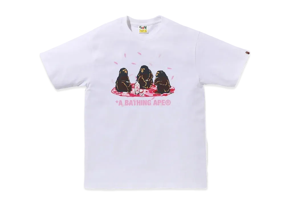 A BATHING APE Sakura Viewing Tee "White"