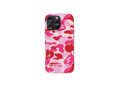 A BATHING APE Abc Camo Case For Iphone 16 Pro "Pink"