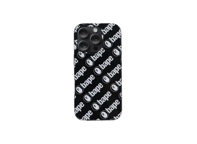 A BATHING APE Bape Pattern Case For Iphone 16 Pro "Black"
