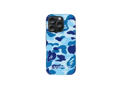 A BATHING APE Abc Camo Case For Iphone 16 Pro Max "Blue"