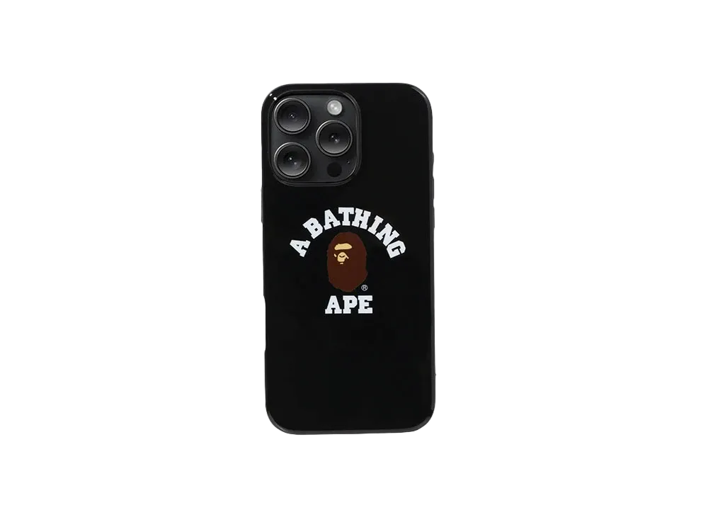 A BATHING APE College Case For Iphone 16 Pro Max "Black"