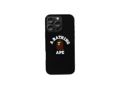 A BATHING APE College Case For Iphone 16 Pro Max "Black"