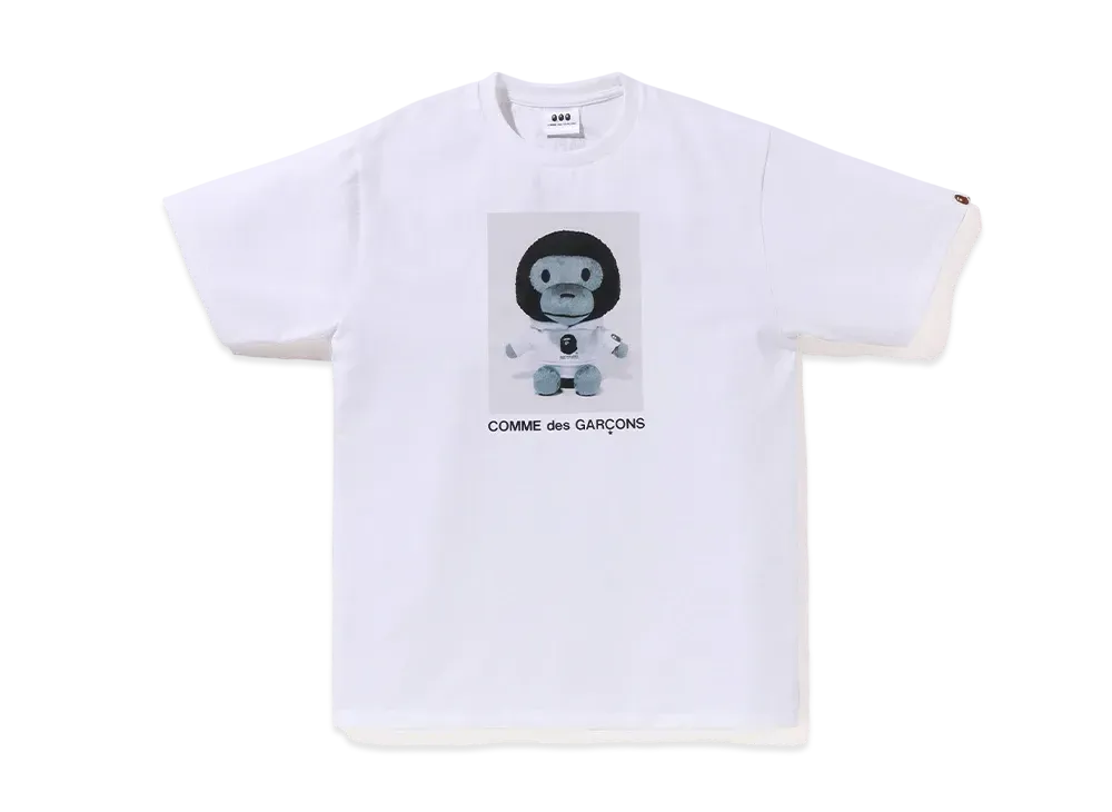 A BATHING APE x COMME des GARCONS Baby Milo Tee "White"
