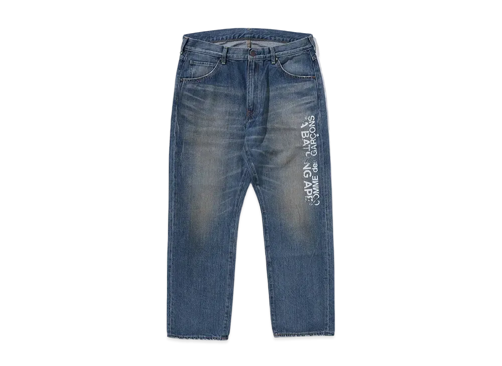 A BATHING APE x COMME des GARCONS Relaxed Fit Denim "Indigo"