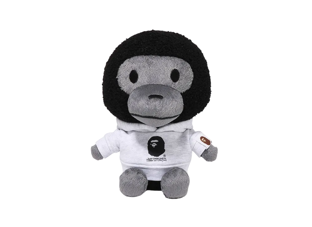 A BATHING APE x COMME des GARCONS Baby Milo Plush Doll "Black"