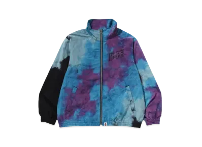 A BATHING APE Tie Dye Track Jacket "Black"