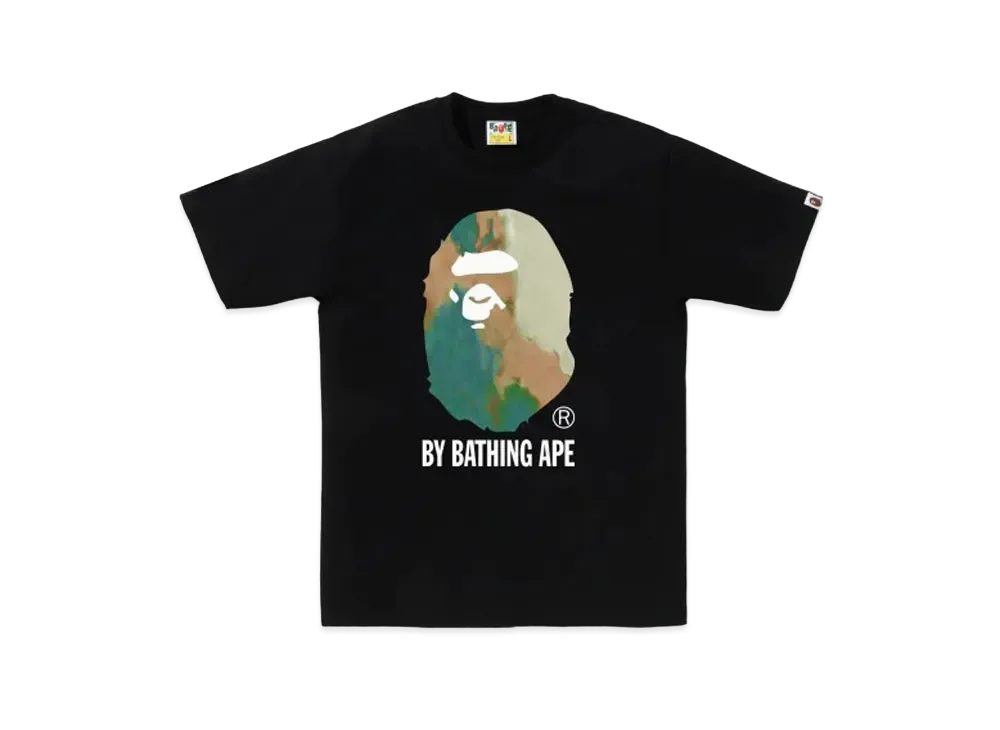 A BATHING APE Tie Dye By Bathing Ape Tee "Black Beige"