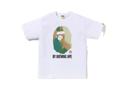 A BATHING APE Tie Dye By Bathing Ape Tee "White Beige"