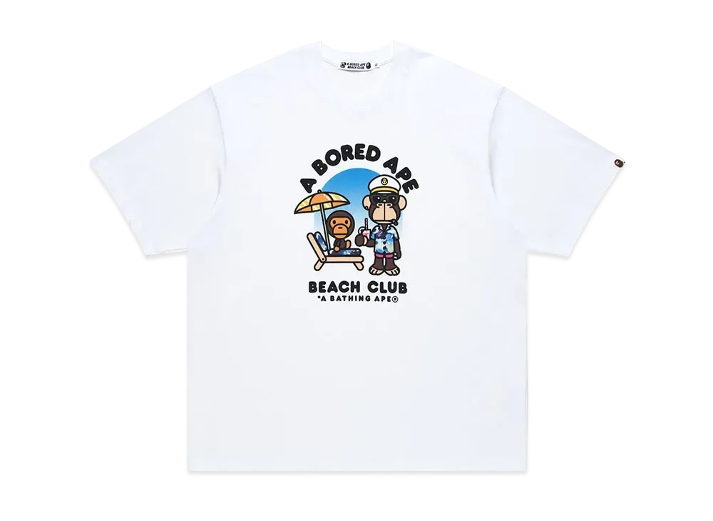 A BATHING APE x Bored Ape Yacht Club Resort Tee "White"