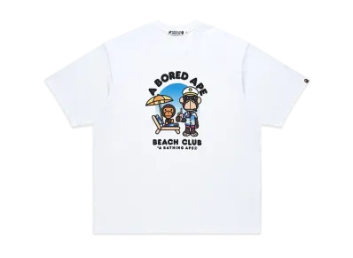 A BATHING APE x Bored Ape Yacht Club Resort Tee "White"