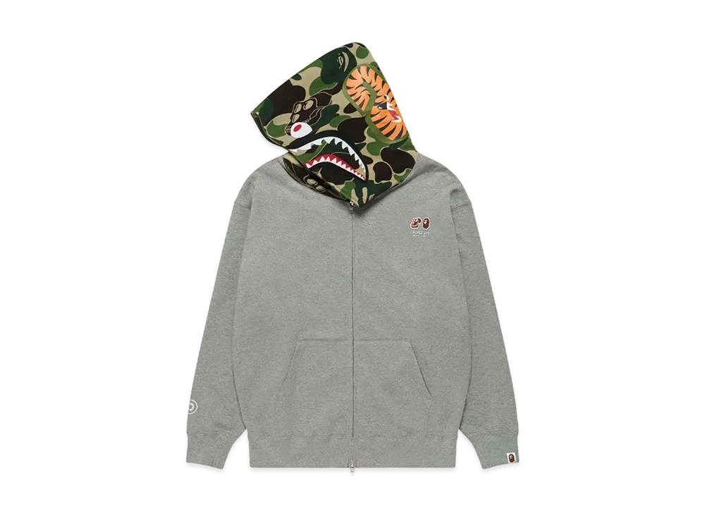 A BATHING APE x Bored Ape Yacht Club Shark Full Zip Hoodie "Gray"