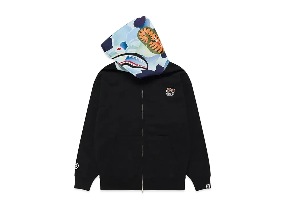 A BATHING APE x Bored Ape Yacht Club Shark Full Zip Hoodie "Black"