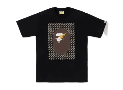 A BATHING APE Ape Head Tee "Black/brown"