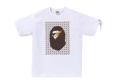 A BATHING APE Ape Head Tee "White/black"