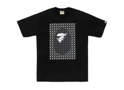 A BATHING APE Ape Head Tee "Black/black"