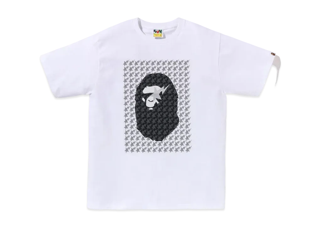 A BATHING APE Ape Head Tee "White/brown"