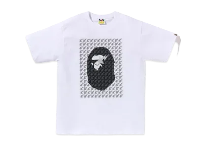 A BATHING APE Ape Head Tee "White/brown"