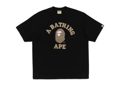 A BATHING APE College Relaxed Fit Tee "Black"