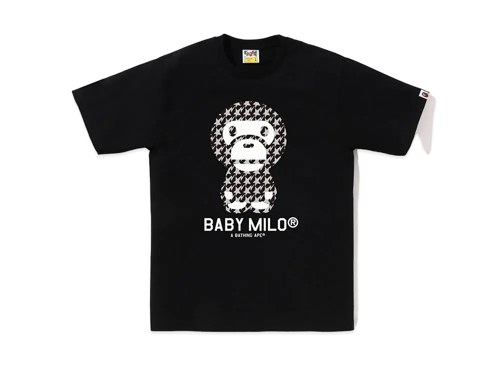 A BATHING APE Baby Milo Tee "Black/black"
