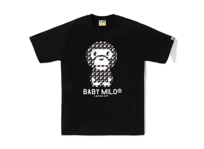A BATHING APE Baby Milo Tee "Black/black"