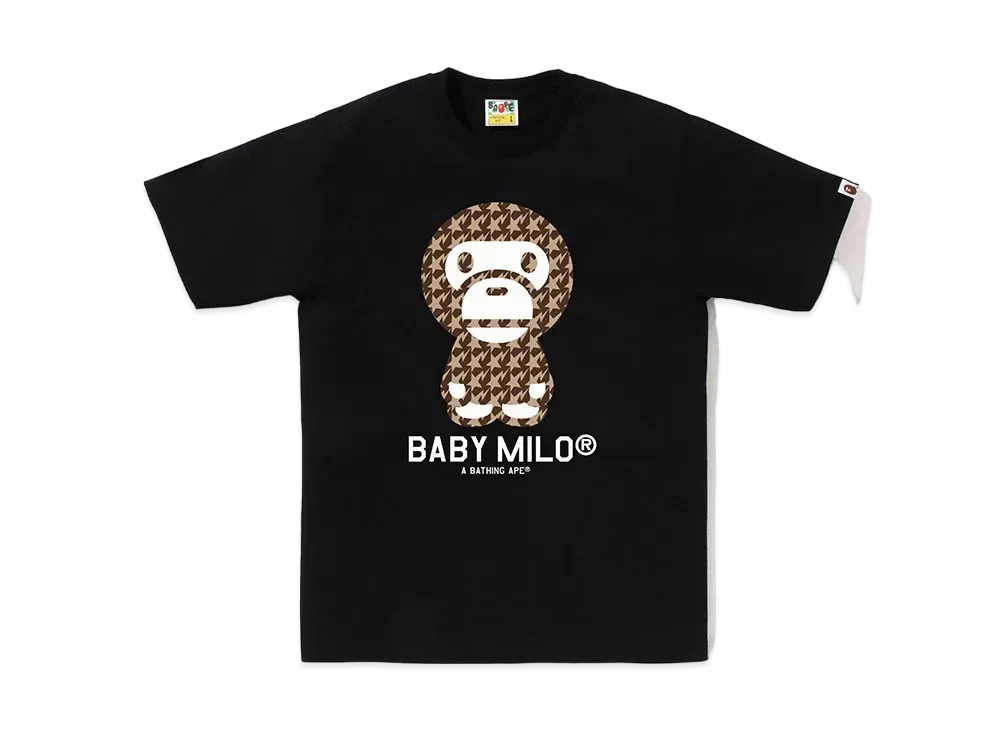 A BATHING APE Baby Milo Tee "Black/beige"