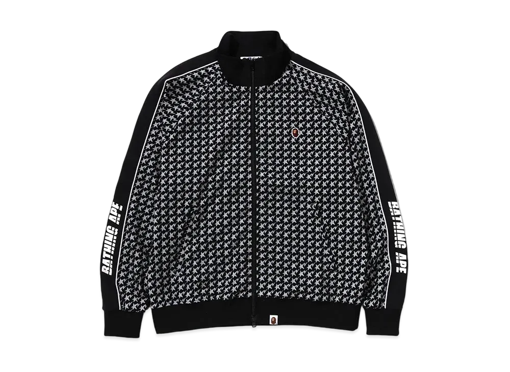 A BATHING APE Jacquard Track Jacket "Black"