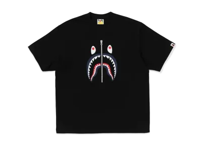 A BATHING APE Shark Tee UK "Black"