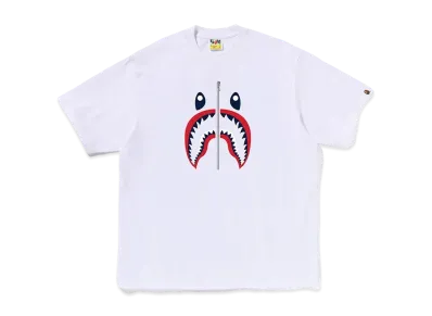 A BATHING APE Shark Tee FRANCE "White"