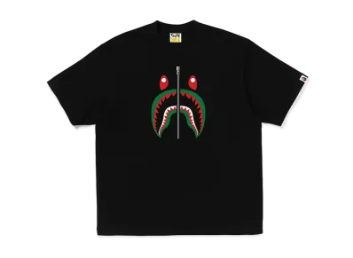 A BATHING APE Shark Tee ITALY "Black"