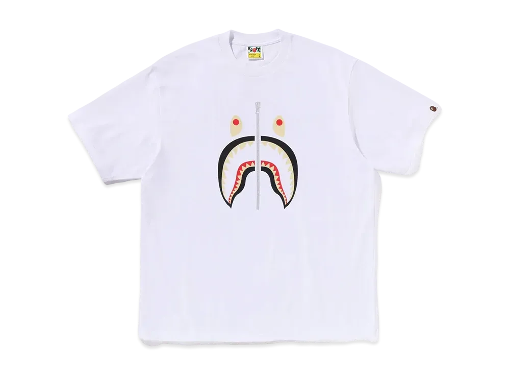 A BATHING APE Shark Tee CHINA "White"