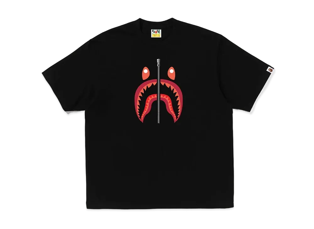 A BATHING APE Shark Tee KOREA "Black"
